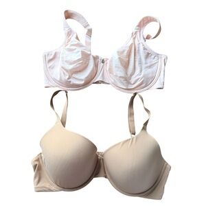 Amazon Essentials Bra Set Size 38D Pink‎ and Tan